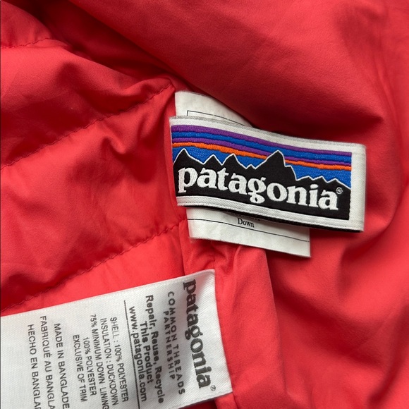 Patagonia Baby Pink Down Sweater Coat Puffer Jacket 3T - Picture 9 of 11